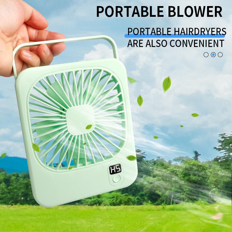 Portable USB Rechargeable Mini Handheld Desk Fan Unique New Design for Home Car Outdoor Use