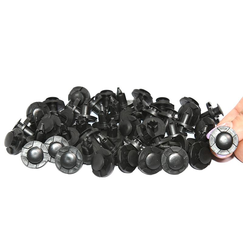 50pcs/20pcs/10pcs Fender Bumper Push-Type Retainer Rivet Car Fastener Fit for Nissan Infiniti 8mm hole Plastic Retaining Clip
