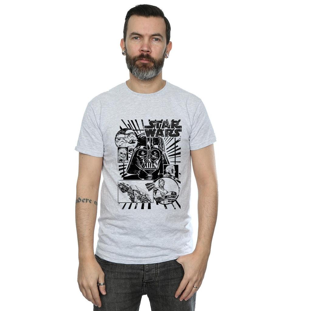 Star Wars Mens Darth Vader Montage T-Shirt