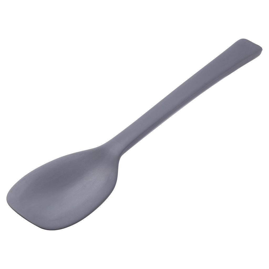 KAI 27cm Silicone Dishwasher for Mixing and Serving Gray Corporation's One-Piece Spoon, Safe, Dishes, (DH8101)
