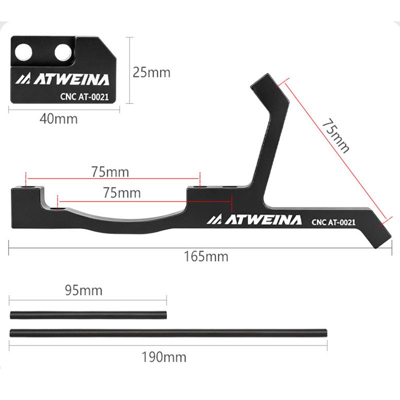 Bicycle brake Conversion Seat Dual Disc Brake Adapter Kit For shimano sram 203mm/220mm otors Oil Pipe Divider Cycling PartsBicyc