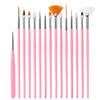 Nail Brush For Manicure Gel Brush For Nail Art 15Pcs/Set Nail Brush Carving Gel Brush