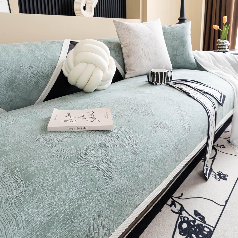 Textured Sofa Cushion Universal In All Seasons  New Sofa Seat Cushion Light Luxury High-End Non-Slip Sofa Cover