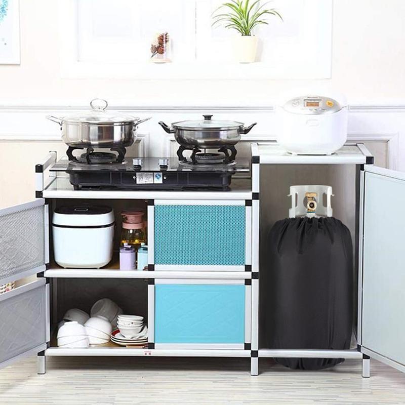 Чехол для уличного пропанового баллона, чехлы для газовых баллонов, 210D черный Оксфорд, водонепроницаемый, пылезащитный, чехол для газовой плиты, детали для кемпинга, защитный чехол