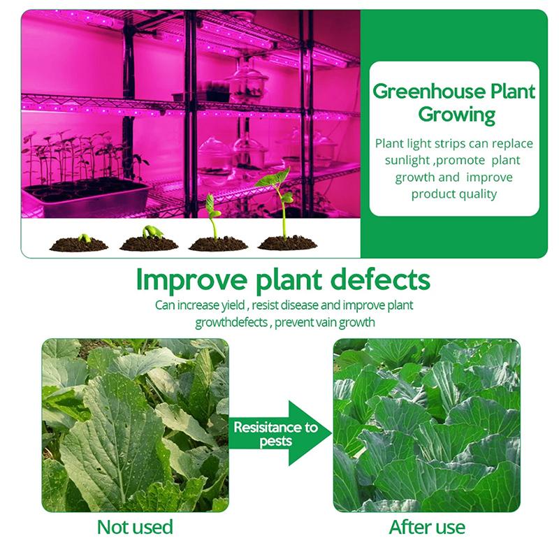 DC 5 В USB светодиодный светильник для выращивания растений, полный спектр 1-5 м, светильник для выращивания растений, светодиодная лента для выращивания растений, фитолампа для овощей, цветов, рассады, палатка для выращивания