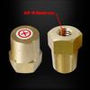 Ampper 3/8"-16 Thread Female Brass Battery Terminal Post Adapter Battery Charging Post Terminals for 3/8" Stud Extension, Pack of 4