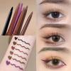 UNYOKE [Popular] Eyeliner, Gel Eyeliner, Waterproof Eye Makeup, Multicolor, Doesn't Fall Off, Cosmetics, Long-lasting Brush Pencil Type Makeup (01#Bla