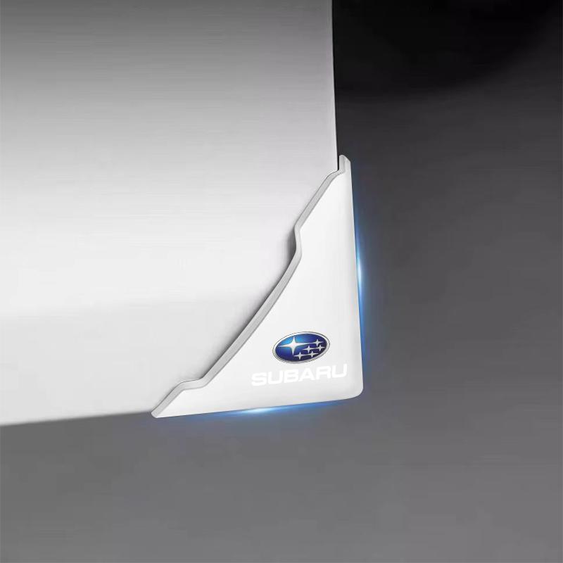2Pcs Car Door Corner Silicone Protective Anti-Collision Cover For Subaru Impreza Legacy WRX STI BRZ XV WRC Forester Crosstrek