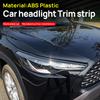 For Toyota Corolla Cross XG10 2024 2024 2024 Hybrid ABS Car Front Head Light Headlight Lamp Cover Trim Molding Frame Stickers