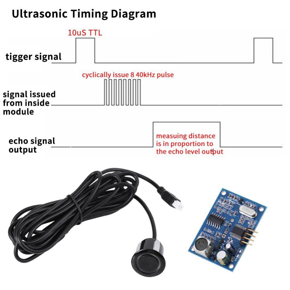 AJ-SR04M Distance Measuring Sensor 3-5.5V Ultrasonic Wave Detector Ranging Module  Develop  Board