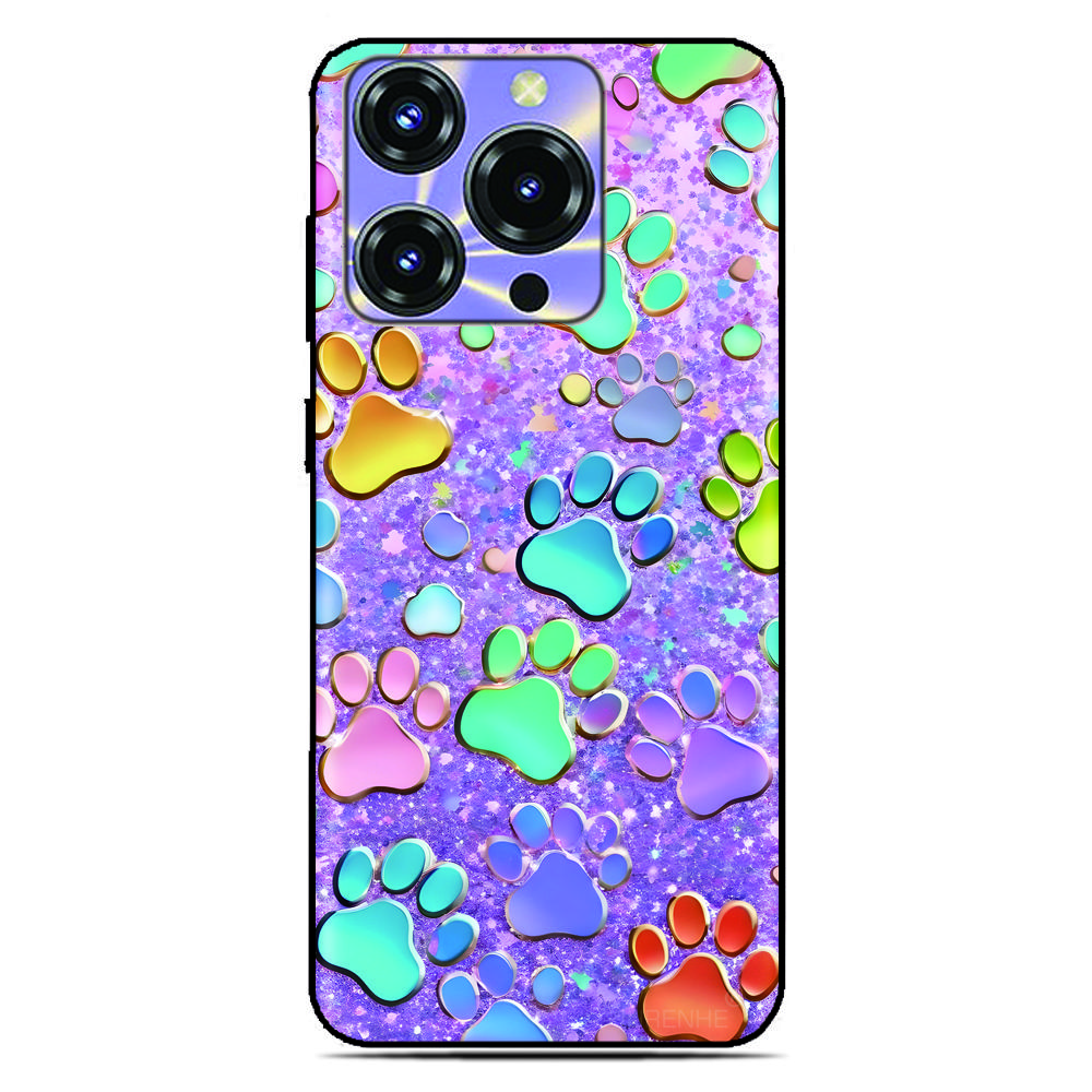 Чехол для телефона с отпечатком лапы собаки для Xiaomi Poco C85 C85x C40 M7 C71 Redmi 15C A7 A5 4G 11A 13C 12C Note 15 11 12 Pro 5G Задняя крышка