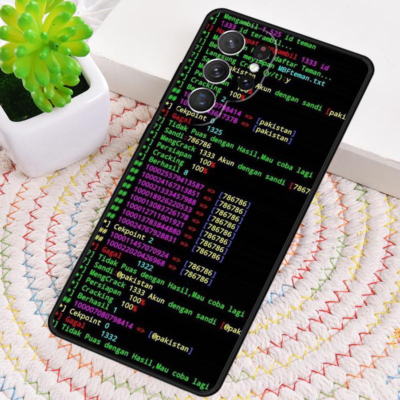 Программист Код дизайн ТПУ Чехол для телефона Для Samsung Galaxy note 10 pro S26 S25 S24 S23 S22 Ultra Plus S21 FE S20 Чехол