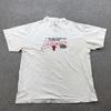 Винтажная футболка Chicago Bulls Мужская L Белая NBA 6-кратные Чемпионы Финал 1998 90-е