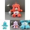 Rainbow Bear Plush Toy Claw Machine Pillow