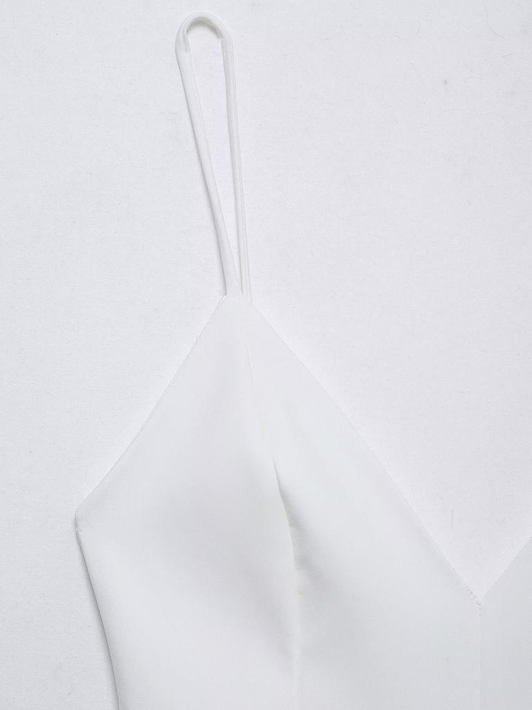 TAOP&ZA Women's White Spaghetti Strap Slimming Dress - Spring/Summer Collection