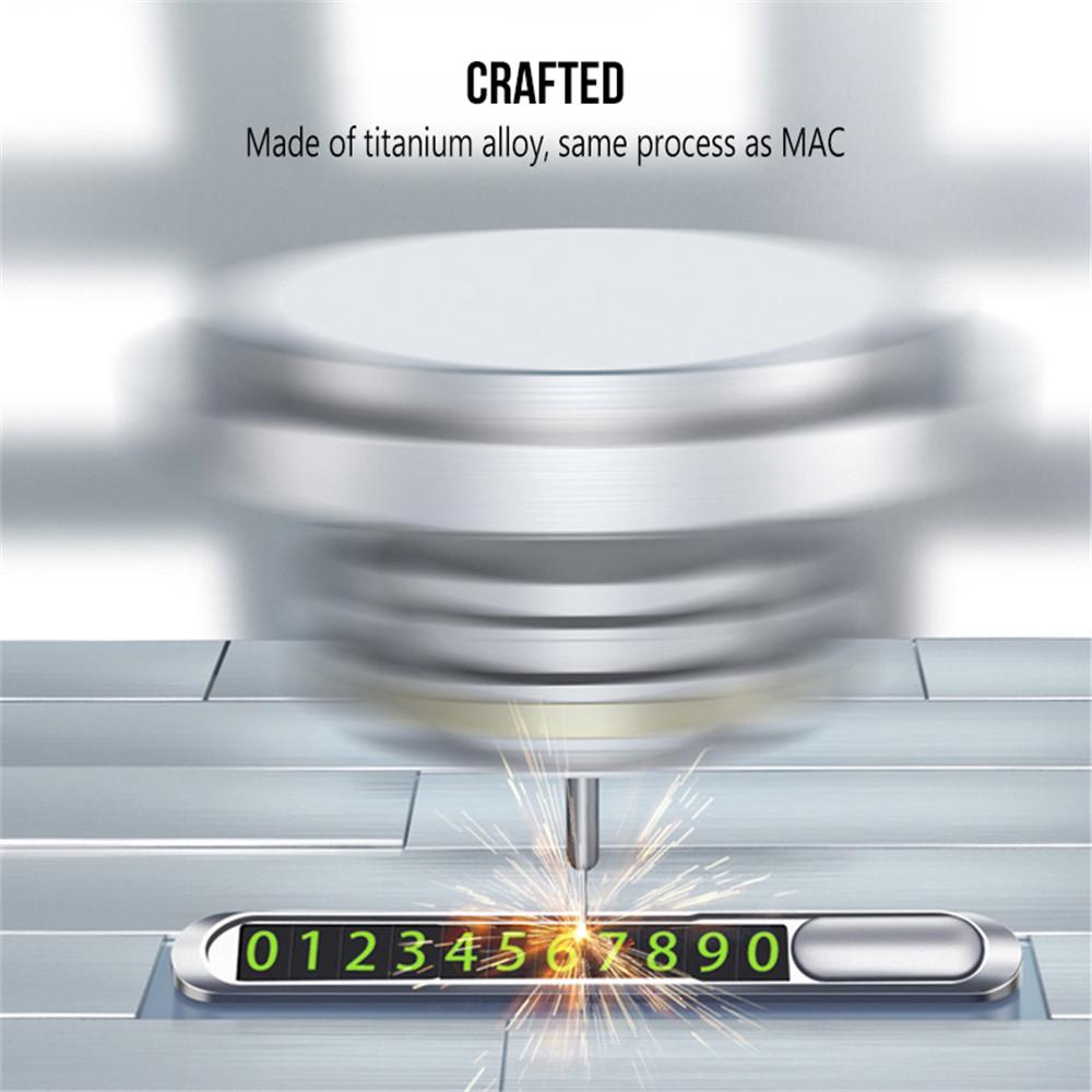 Универсальная Автомобильная Светящаяся Временная Парковочная Карта Ночной Телефонный Номер Карточка Универсальный Скрытый Автомобильный Мобильный Временный Стоп Знак Интерьер