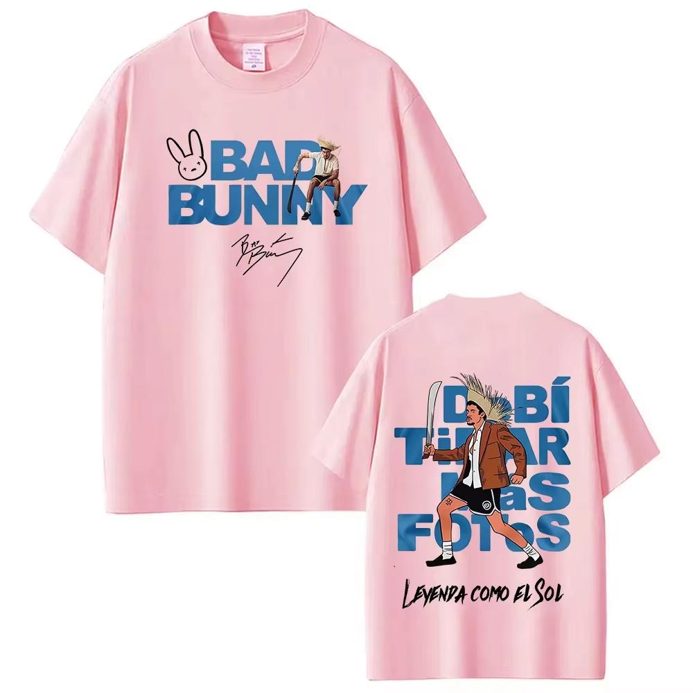 Rapper Bad Bunny Tour 2026 Debi Tirar Mas Fotos DTMF Merch TShirts Unisexs Fashion Hip Hop Pop Music Short Sleeve Streetwear