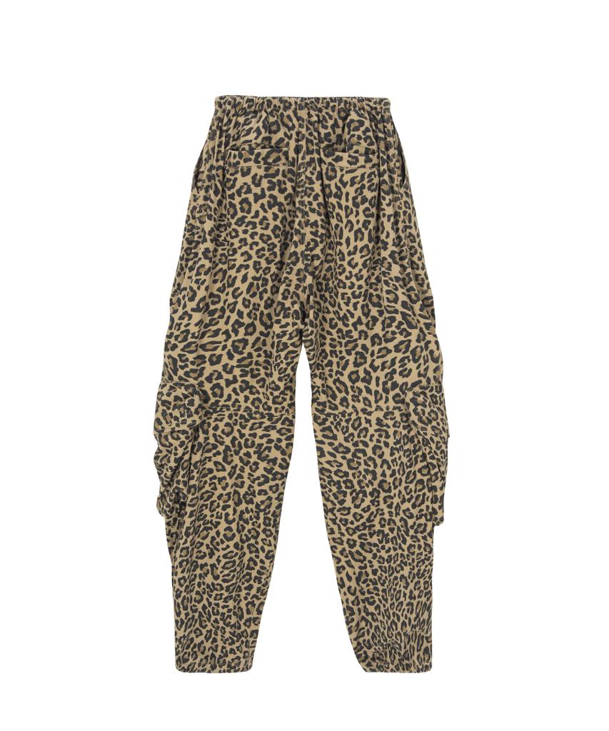 ASIF CALIE Leopard Cargo Pants Beige