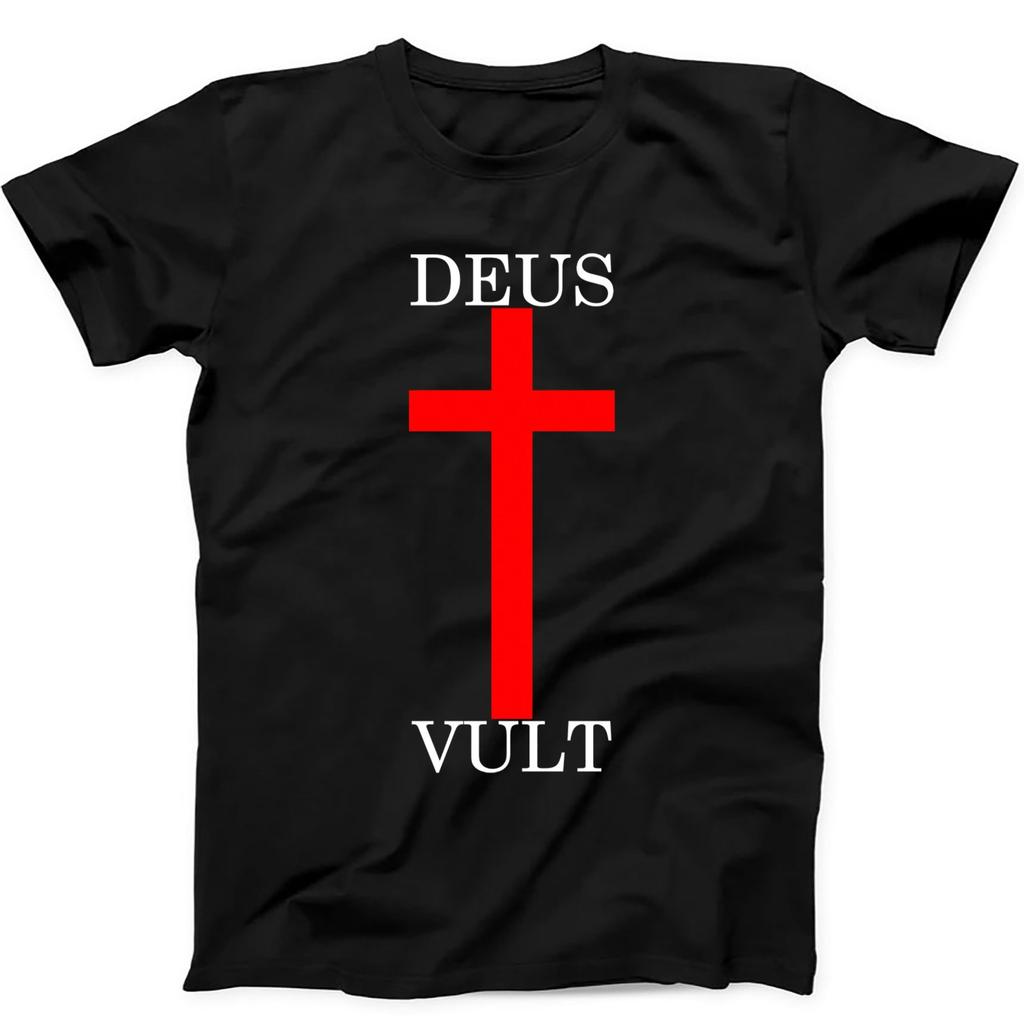 Deus Vult Catholic Religion Christian Crusade T Shirt 556