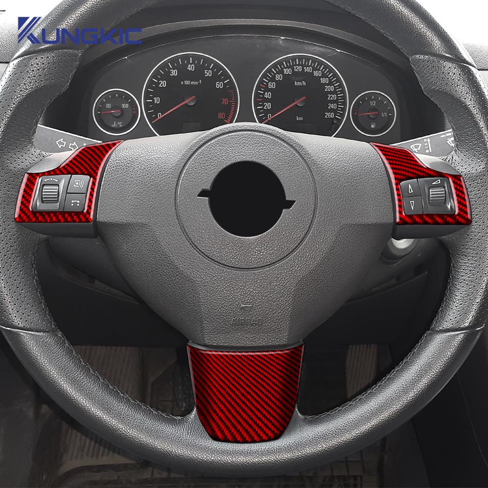Настоящее Мягкое Углеродное Волокно Для Vauxhall Opel Astra H MK5 2004 2005 2006 2007 2008 2009 2010 Автомобиль Рулевое Колесо Кнопка Рамка Наклейка