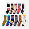 Fashion Socks Men Colorful British Style Business Wedding Socks Summer Cotton Crew Socks