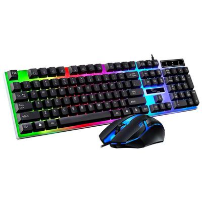 G21B Проводная игровая клавиатура и мышь с подсветкой, комплект
