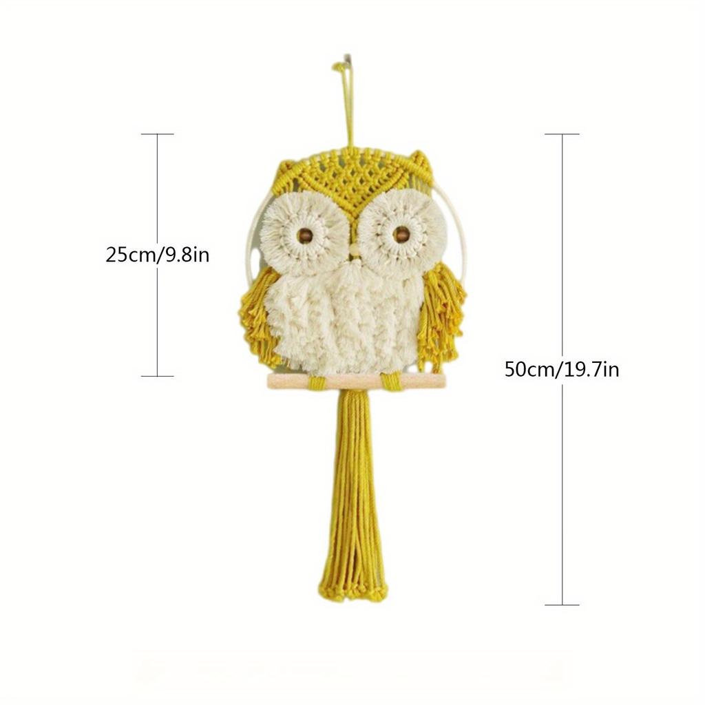 1 шт. Креативный домашний настенный декор Гобелен Настенный декор Ручной работы Гобелен с совой Подходит для подарков друзьям и семье