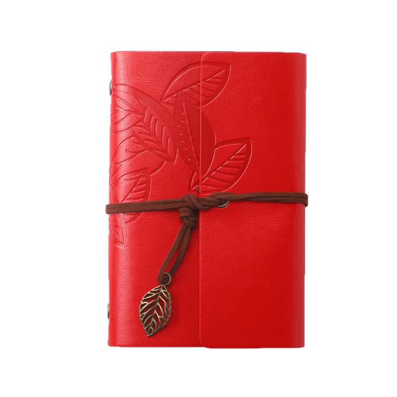 Retro Leaf Ring-Bound Travel Journal Notebook
