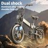 BURCHDA Электровелосипед R7 с двойным мотором 48В 20Ач 20" на толстых покрышках Ebike Вездеход Внедорожный Велосипед для взрослых Запас хода 80 км