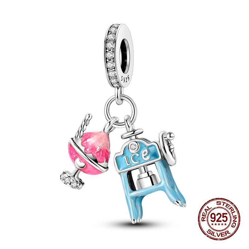 100% Стерлингового Серебра 925 Пчелы Бабочка Ежик Рыба Подвески Бусины Подходит Оригинальные Браслеты 925 DIY Ювелирные Изделия Подарки На День Рождения