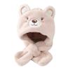 Thickening Kids Scarf Hat Integrated Warm Ear Protection Cap Cute Baby Winter Hat  Children