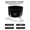 Strength Trainer Weighted Pull-Up Belt with D-Rings Wide Belt High Load-Bearing Capacity Thickened Core Fitness Weight Lifting Belt
