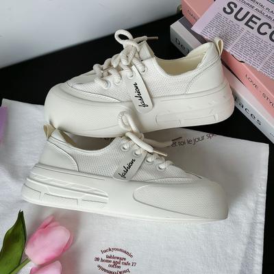 Летние новые уродливо-милые туфли-хлебушки с большой головой, женская обувь на платформе, универсальные повседневные кеды