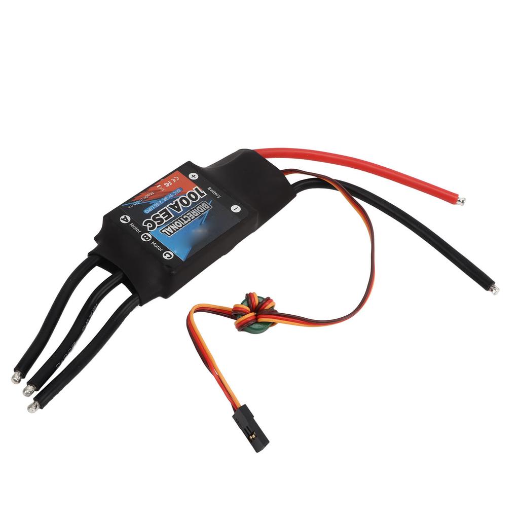 GTSKYTENRC Brushless ESC Bidirectional 100A 2?6S BEC 3A 5V Electric Speed Controller for RC Car