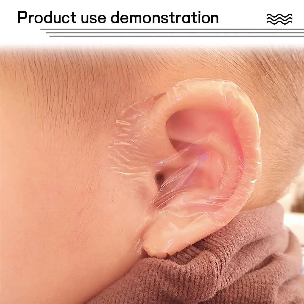 20 шт. водонепроницаемые амбушюры для душа ребенка одноразовые наклейки для ушей для детей и взрослых