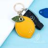 Милый Чехол-Клубника Лимон для Apple Airtag Защитный Чехол из Искусственной Кожи Подвеска GPS Противопотерянный Брелок Чехол для Ошейника Собаки Кошки