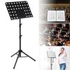 Adjustable Height Folding Music Stand, Compact, Lightweight, Portable Music Stand for Laptops, Tablets, and More