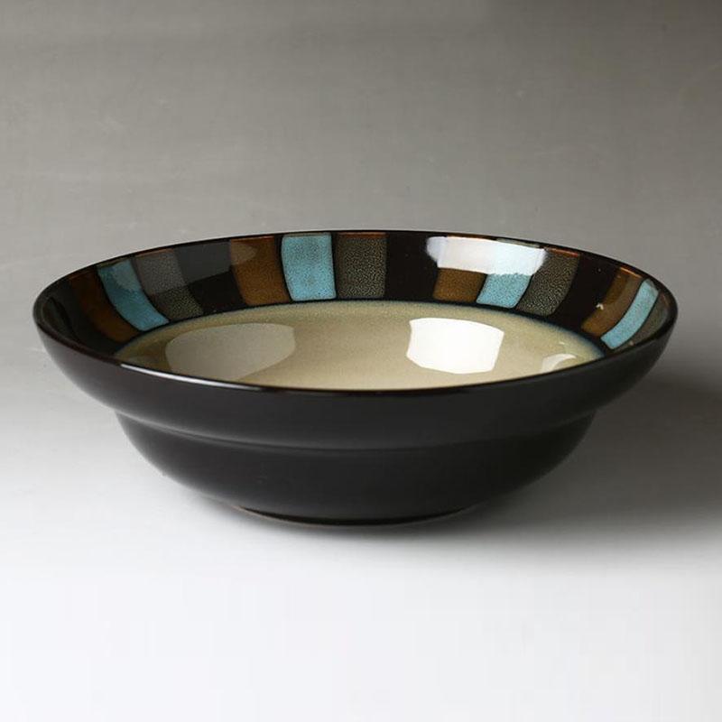 Large Bowl of Soup Bowl Noodle Bowl Nordic Creative Household Tableware Ceramic Bowl Large Rice Bowl Soup Pot