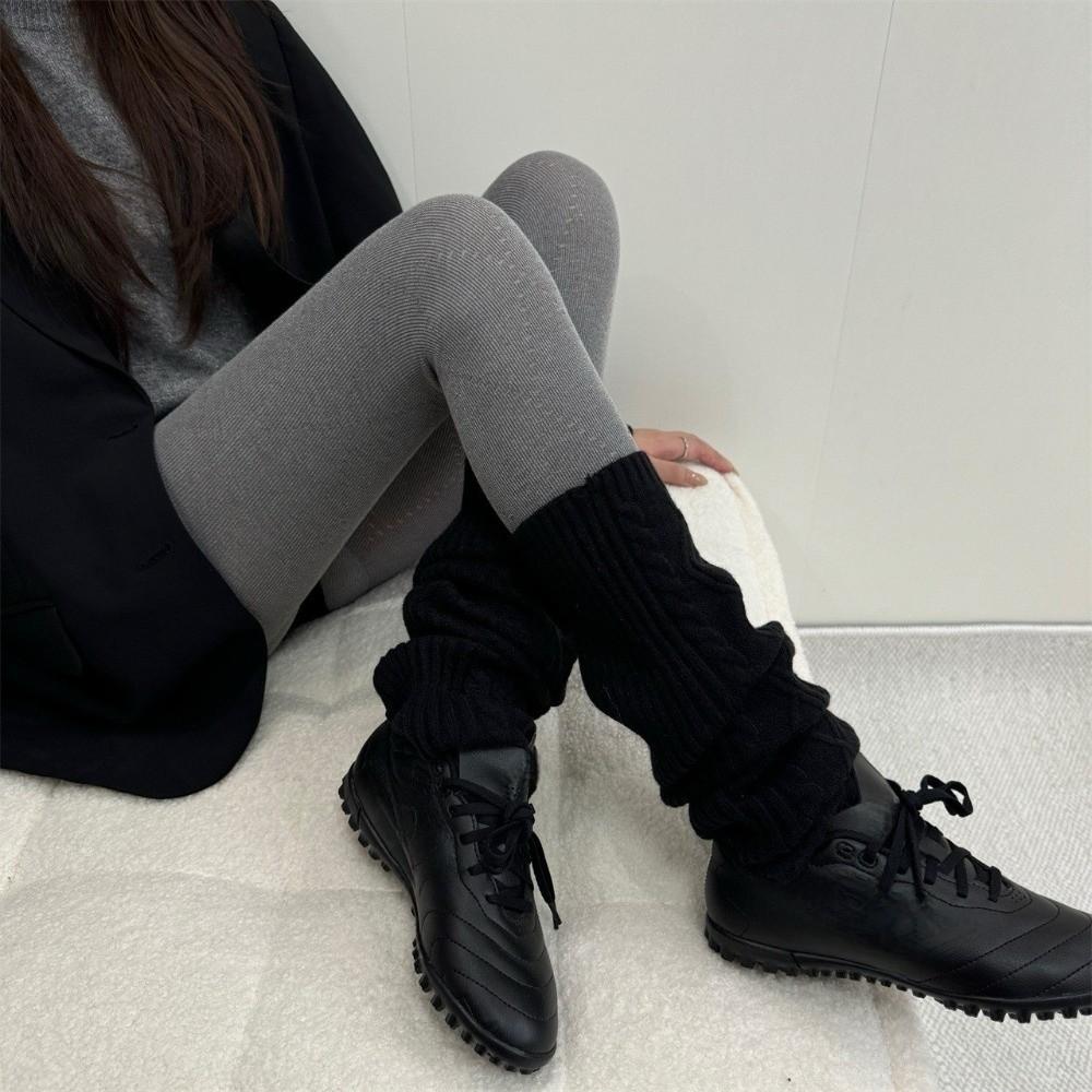 Fashionable Jacquard Knitted Stockings High-elastic Basic Pantyhose Thermal Leggings Daily Wear
