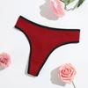 Thong Panties Girls Hip Lift Abdomen Threaded Thong Women'S Low Waist Breathable Pure Cotton T-Pants