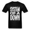 Hip Hop Tee Fashion Black White Clothing Vintage Letter Tops Band Tshirts System Of A Down T Shirt Men Logo T-shirt