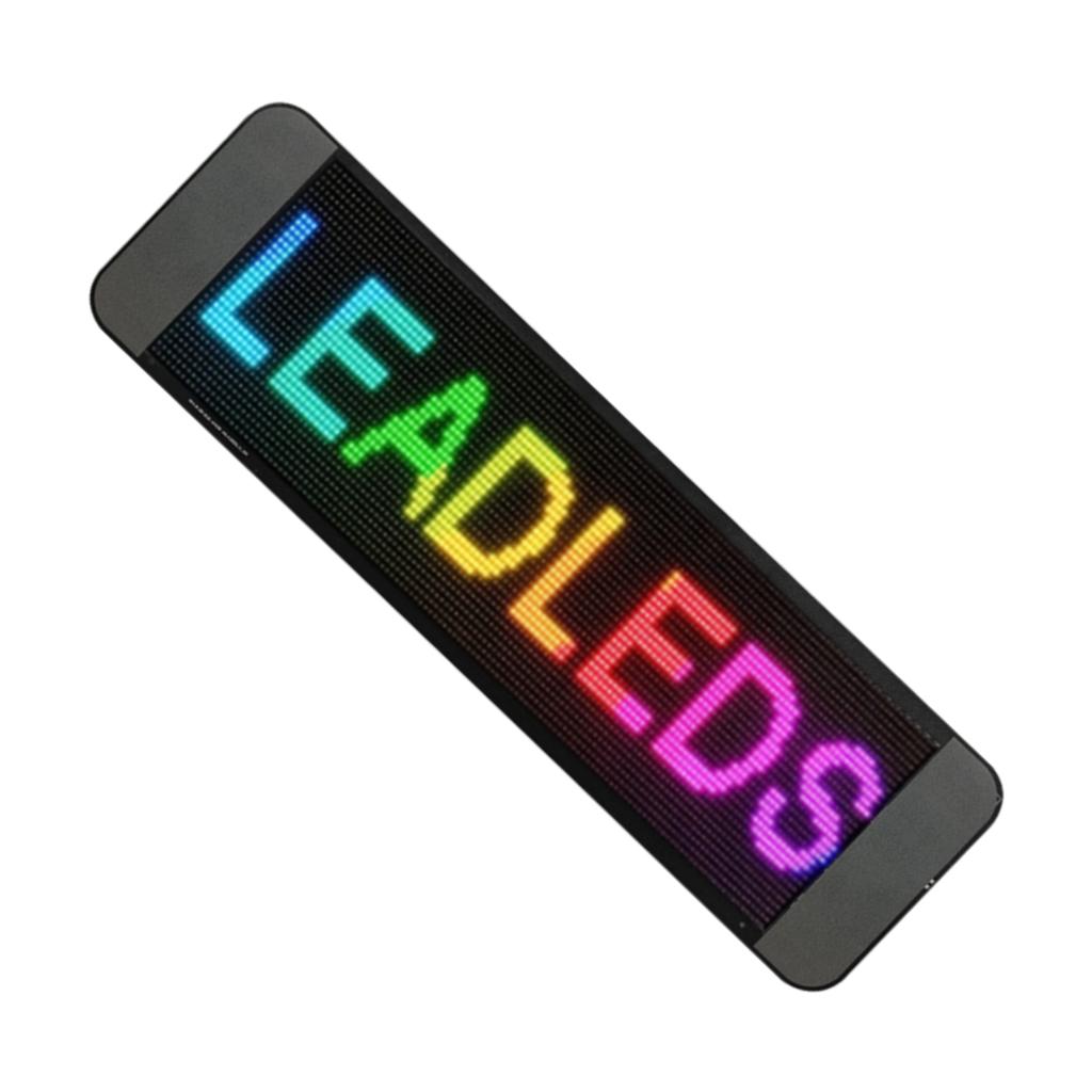 Программируемый светодиодный знак для автомобиля 64x20 точек матрица 13.7x4in ультра яркий прокручивающийся гибкий цифровой мобильный 