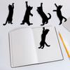 1 шт/5 шт металлическая закладка для книг с изображением кота черная кошка разделитель страниц книги маркеры для страниц с изображением животных