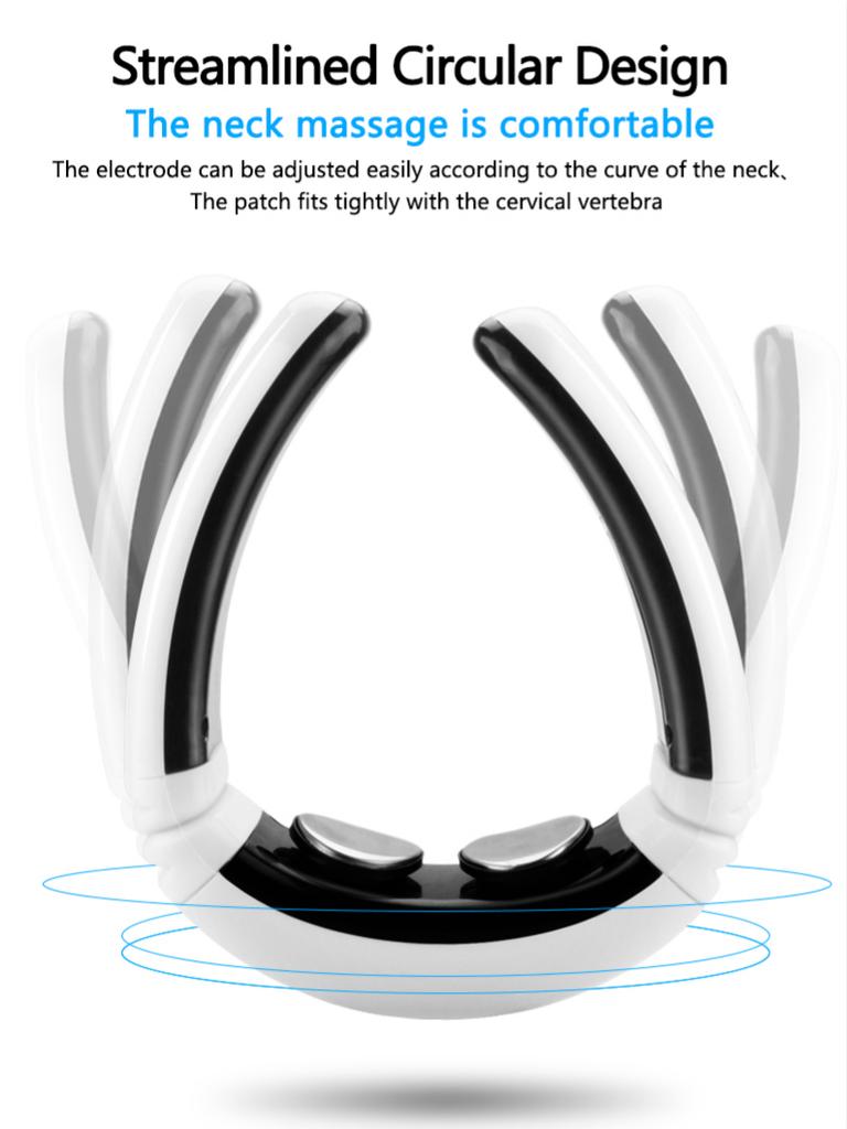 Безболезненный импульсный массажер для шеи, боль в спине и ногах, снимающий усталость, здоровье, 6 режимов, снимающий усталость