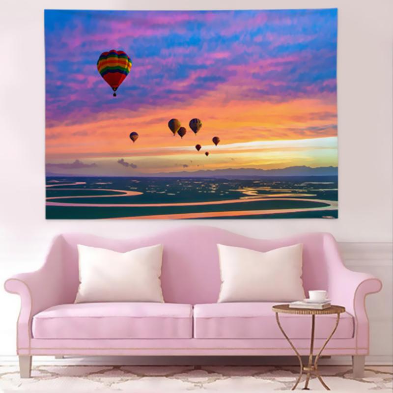 Облако Цветок Розовый Фон Гобелен Девушка Комната Украшения Стены Дома Психоделический Гостиная Красивый Гобелен