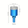 Diamond Coated Tile Drill Bit Hex Shank Drill Bit Durable Diamond Hole Saw  Glass Tile