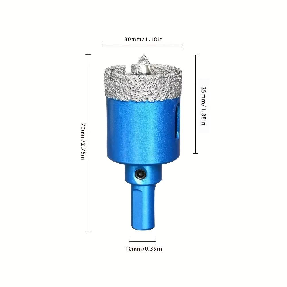 Diamond Coated Tile Drill Bit Hex Shank Drill Bit Durable Diamond Hole Saw  Glass Tile