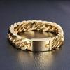 Men's Fashion Personality Bracelet Gold Color Trendy Chain Bracelet Party Jewelry Gifts