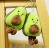 Милый плюшевый брелок-авокадо, дружелюбный для студентов, зеленый кристалл, мягкая игрушка