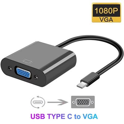 USB 3.1 Type-C на VGA Адаптер HD 1080P Type-C на VGA HDMI на VGA Кабель Видео Конвертер для ПК Ноутбука